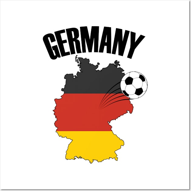 Germany Football - Soccer Ball Wall Art by TheInkElephant